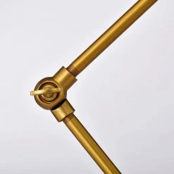 Laiba 20 in. 1-Light Indoor Aged Brass Table Lamp with Light Kit by Warehouse of Tiffany -Warehouse of Tiffany Shop aged brass warehouse of tiffany desk lamps mt51 1 44 1000