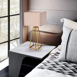 Abigale 27 in. 1-Light Indoor Aged Brass Table Lamp with Light Kit by Warehouse of Tiffany -Warehouse of Tiffany Shop aged brass warehouse of tiffany desk lamps mt54 1 31 1000