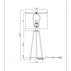 Abigale 27 in. 1-Light Indoor Aged Brass Table Lamp with Light Kit by Warehouse of Tiffany -Warehouse of Tiffany Shop aged brass warehouse of tiffany desk lamps mt54 1 4f 1000