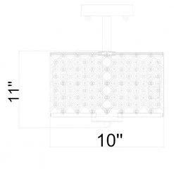 Thirdy 15 in. 3-Light Indoor Antique Black and Copper Finish Semi-Flush Mount Ceiling Light with Light Kit by Warehouse of Tiffany -Warehouse of Tiffany Shop antique black and copper warehouse of tiffany chandeliers imc483 3 c3 1000