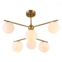Ciska 6-Light Antique Brass Indoor Chandelier by Warehouse of Tiffany