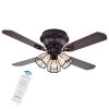Tarudor 42 in. Indoor Antique Bronze Ceiling Fan with Light Kit and Remote Control by Warehouse of Tiffany -Warehouse of Tiffany Shop antique bronze warehouse of tiffany ceiling fans with lights cfl8173remoab 64 1000