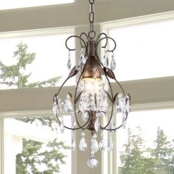 Maleficent 1-Light Antique Bronze Chandelier by Warehouse of Tiffany