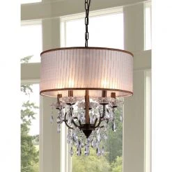 Scott 5-Light Antique Bronze Chandelier with Shade by Warehouse of Tiffany -Warehouse of Tiffany Shop antique bronze warehouse of tiffany chandeliers rl8072 40 1000