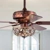 Jasiah 52 in. 3-Light Indoor Antique Copper Finish Ceiling Fan with Light Kit by Warehouse of Tiffany -Warehouse of Tiffany Shop antique copper warehouse of tiffany ceiling fans with lights ay09y09ac 64 1000