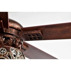 Laylani 52 in. 2-Light Indoor Antique Copper Ceiling Fan with Light Kit and Remote by Warehouse of Tiffany -Warehouse of Tiffany Shop antique copper warehouse of tiffany ceiling fans with lights ay14y14ac 44 1000