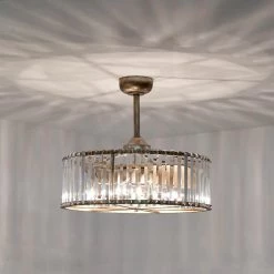 Pereder 25.6 in. Indoor Silver Finish Ceiling Fan with Light Kit and Remote Included by Warehouse of Tiffany -Warehouse of Tiffany Shop antique silver warehouse of tiffany ceiling fans with lights dw01w02as 4f 1000