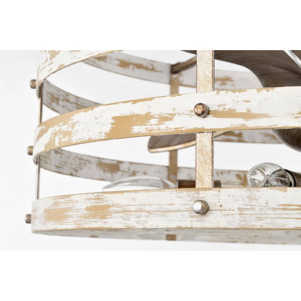 Ketill 24.6 in. Indoor Silver Finish Ceiling Fan with Light Kit and Remote Control Included by Warehouse of Tiffany 11 Ketill 24.6 in. Indoor Silver Finish Ceiling Fan with Light Kit and Remote Control Included by Warehouse of Tiffany - Image 9