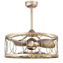 Aglae 25 in. 6-Light Indoor Antique Silver Finish Ceiling Fan with Light Kit and Remote by Warehouse of Tiffany -Warehouse of Tiffany Shop antique silver warehouse of tiffany ceiling fans with lights dw01w37as 4f 1000