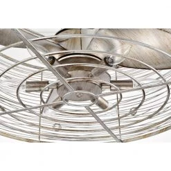 Terrance 23.8 in. 6-Light Indoor Antique Silver Finish Ceiling Fan with Light Kit and Remote by Warehouse of Tiffany -Warehouse of Tiffany Shop antique silver warehouse of tiffany ceiling fans with lights dy02y02as 1d 1000