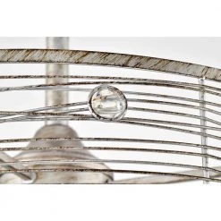 Terrance 23.8 in. 6-Light Indoor Antique Silver Finish Ceiling Fan with Light Kit and Remote by Warehouse of Tiffany -Warehouse of Tiffany Shop antique silver warehouse of tiffany ceiling fans with lights dy02y02as 44 1000