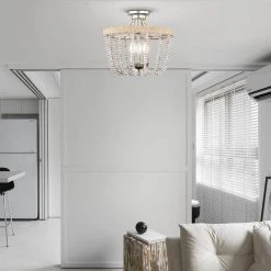 Marena 15 in. 3-Light Indoor Antique Silver Flush Mount Ceiling Light with Light Kit by Warehouse of Tiffany -Warehouse of Tiffany Shop antique silver warehouse of tiffany flush mount lights imc841 3 31 1000