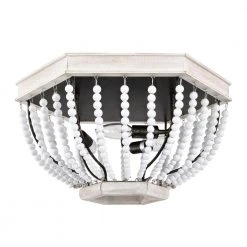 Pryne 18 in. 3-Light Indoor Beige Faux Wood Grain and Gloss White Flush Mount Ceiling Light with Light Kit by Warehouse of Tiffany -Warehouse of Tiffany Shop beige faux wood grain warehouse of tiffany flush mount lights imc842b 3 4f 1000