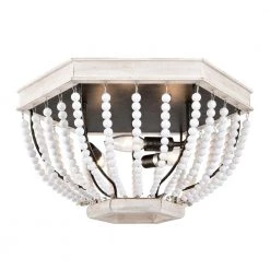 Pryne 18 in. 3-Light Indoor Beige Faux Wood Grain and Gloss White Flush Mount Ceiling Light with Light Kit by Warehouse of Tiffany -Warehouse of Tiffany Shop beige faux wood grain warehouse of tiffany flush mount lights imc842b 3 c3 1000