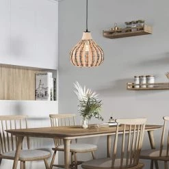 Zilpah 12 in. 1-Light Indoor Matte Black and Woven Rattan Finish Pendant with Light Kit by Warehouse of Tiffany -Warehouse of Tiffany Shop beige warehouse of tiffany chandeliers md57 1 31 1000