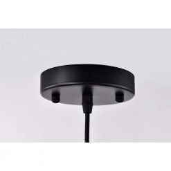 Zilpah 12 in. 1-Light Indoor Matte Black and Woven Rattan Finish Pendant with Light Kit by Warehouse of Tiffany -Warehouse of Tiffany Shop beige warehouse of tiffany chandeliers md57 1 44 1000