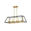 Jerry 14 in. 8-Light Indoor Black and Gold Chandelier with Light Kit by Warehouse of Tiffany 1 Jerry 14 in. 8-Light Indoor Black and Gold Chandelier with Light Kit by Warehouse of Tiffany -Warehouse of Tiffany Shop black and gold warehouse of tiffany chandeliers hm224 8bg 64 1000
