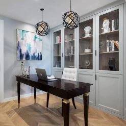 Kassdin 19 in. 1-Light Indoor Black and Gold Chandelier with Light Kit by Warehouse of Tiffany -Warehouse of Tiffany Shop black and gold warehouse of tiffany chandeliers hm234 1mb 31 1000