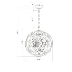 Kassdin 19 in. 1-Light Indoor Black and Gold Chandelier with Light Kit by Warehouse of Tiffany -Warehouse of Tiffany Shop black and gold warehouse of tiffany chandeliers hm234 1mb 4f 1000