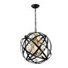 Kassdin 19 in. 1-Light Indoor Black and Gold Chandelier with Light Kit by Warehouse of Tiffany -Warehouse of Tiffany Shop black and gold warehouse of tiffany chandeliers hm234 1mb 64 1000