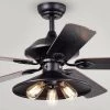 Upille 52 in. 3-Light Indoor Black Finish Ceiling Fan with Light Kit by Warehouse of Tiffany 1 Upille 52 in. 3-Light Indoor Black Finish Ceiling Fan with Light Kit by Warehouse of Tiffany -Warehouse of Tiffany Shop black warehouse of tiffany ceiling fans with lights cfl 8308 64 1000