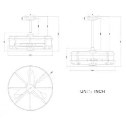 Raven 29 in. 8-Light Indoor Black Remote Controlled Fandelier Ceiling Fan with Light Kit by Warehouse of Tiffany -Warehouse of Tiffany Shop black warehouse of tiffany ceiling fans with lights cfl 8477b igw 4f 1000