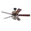Tisaphon 52 in. Indoor Matte Black Remote Controlled Ceiling Fan with Light Kit by Warehouse of Tiffany -Warehouse of Tiffany Shop black warehouse of tiffany ceiling fans with lights cfl8423remomb 64 1000