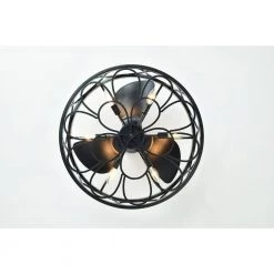 Sultan 24.4 in. Indoor Black Finish Ceiling Fan with Light Kit and Remote Included by Warehouse of Tiffany 16 Sultan 24.4 in. Indoor Black Finish Ceiling Fan with Light Kit and Remote Included by Warehouse of Tiffany -Warehouse of Tiffany Shop black warehouse of tiffany ceiling fans with lights dw01w01si 1d 1000