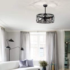 Sultan 24.4 in. Indoor Black Finish Ceiling Fan with Light Kit and Remote Included by Warehouse of Tiffany 23 Sultan 24.4 in. Indoor Black Finish Ceiling Fan with Light Kit and Remote Included by Warehouse of Tiffany -Warehouse of Tiffany Shop black warehouse of tiffany ceiling fans with lights dw01w01si 31 1000