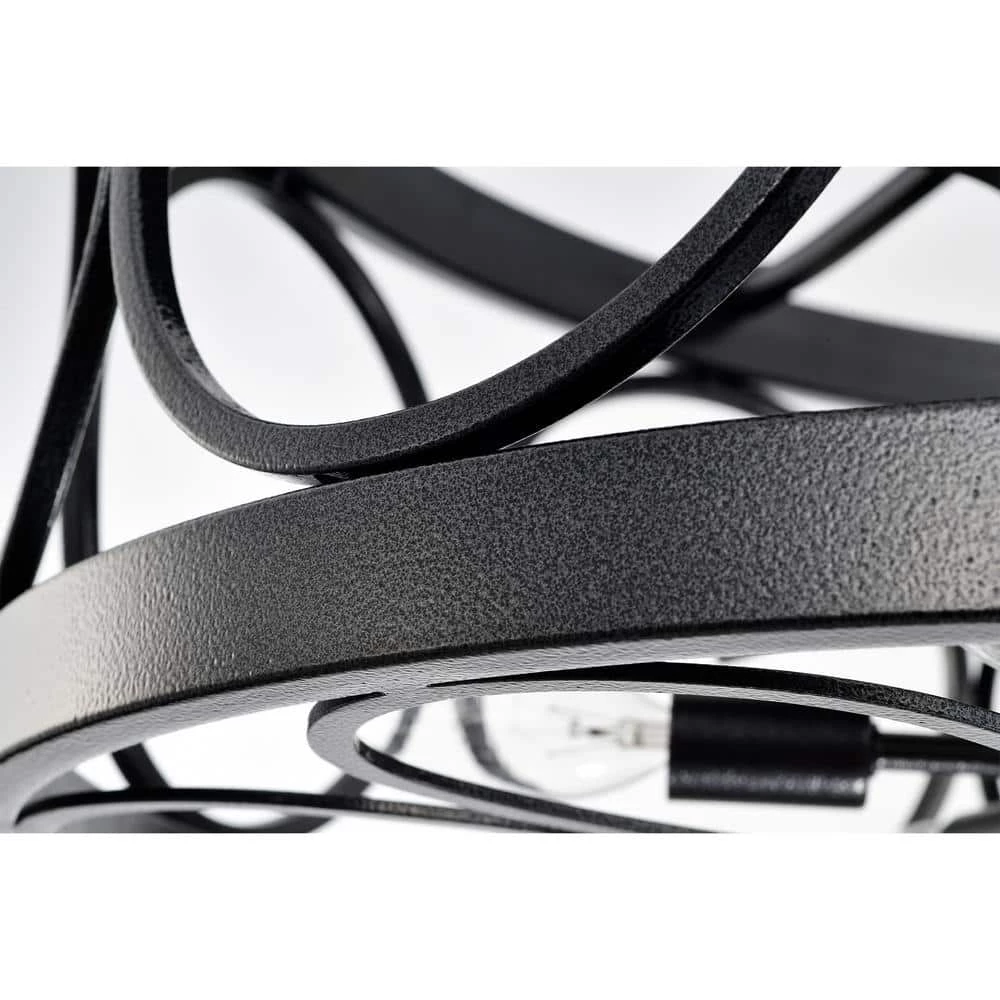 Sultan 24.4 in. Indoor Black Finish Ceiling Fan with Light Kit and Remote Included by Warehouse of Tiffany 11 Sultan 24.4 in. Indoor Black Finish Ceiling Fan with Light Kit and Remote Included by Warehouse of Tiffany - Image 9