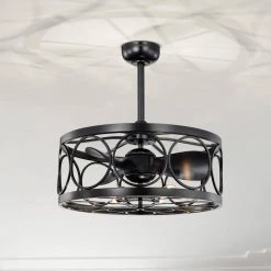 Sultan 24.4 in. Indoor Black Finish Ceiling Fan with Light Kit and Remote Included by Warehouse of Tiffany 17 Sultan 24.4 in. Indoor Black Finish Ceiling Fan with Light Kit and Remote Included by Warehouse of Tiffany -Warehouse of Tiffany Shop black warehouse of tiffany ceiling fans with lights dw01w01si 77 1000