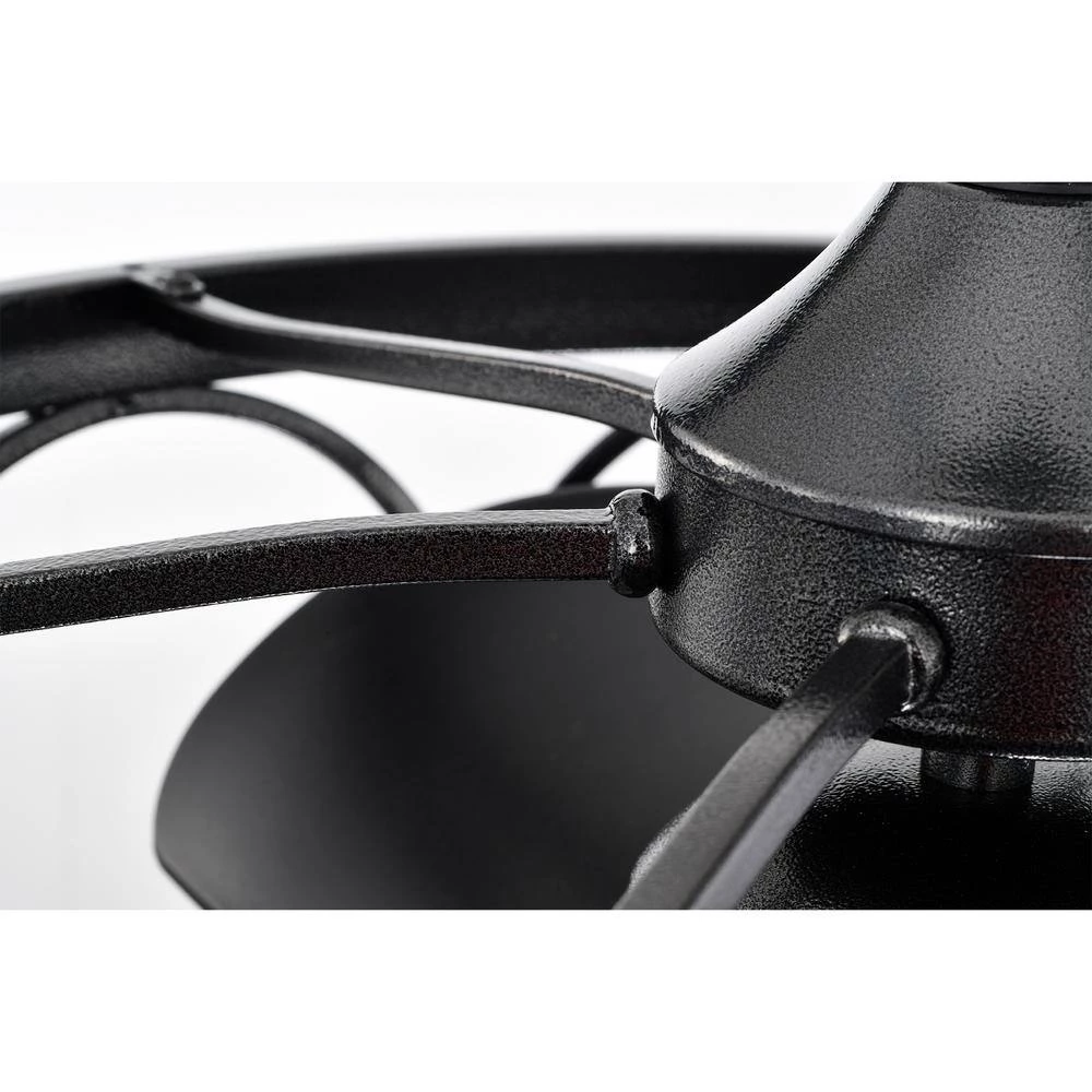 Sultan 24.4 in. Indoor Black Finish Ceiling Fan with Light Kit and Remote Included by Warehouse of Tiffany 5 Sultan 24.4 in. Indoor Black Finish Ceiling Fan with Light Kit and Remote Included by Warehouse of Tiffany - Image 3