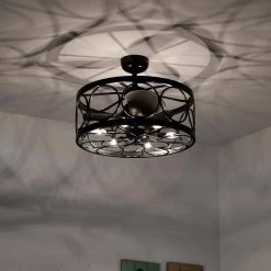 Sultan 24.4 in. Indoor Black Finish Ceiling Fan with Light Kit and Remote Included by Warehouse of Tiffany 18 Sultan 24.4 in. Indoor Black Finish Ceiling Fan with Light Kit and Remote Included by Warehouse of Tiffany -Warehouse of Tiffany Shop black warehouse of tiffany ceiling fans with lights dw01w01si c3 1000