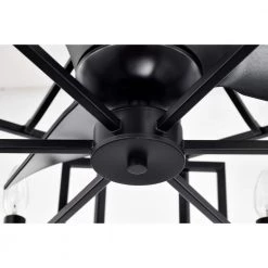 Hemming 26.8 in. Indoor Black Finish Ceiling Fan with Light Kit and Remote Included by Warehouse of Tiffany 20 Hemming 26.8 in. Indoor Black Finish Ceiling Fan with Light Kit and Remote Included by Warehouse of Tiffany -Warehouse of Tiffany Shop black warehouse of tiffany ceiling fans with lights dw01w05mb 1f 1000