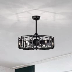 Hemming 26.8 in. Indoor Black Finish Ceiling Fan with Light Kit and Remote Included by Warehouse of Tiffany 17 Hemming 26.8 in. Indoor Black Finish Ceiling Fan with Light Kit and Remote Included by Warehouse of Tiffany -Warehouse of Tiffany Shop black warehouse of tiffany ceiling fans with lights dw01w05mb 77 1000