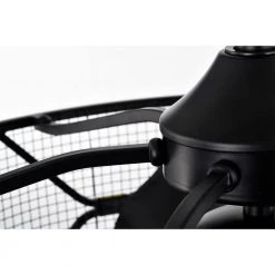 Nelle 24.3 in. Indoor Black Finish Ceiling Fan with Light Kit and Remote Included by Warehouse of Tiffany -Warehouse of Tiffany Shop black warehouse of tiffany ceiling fans with lights dw01w06bg a0 1000