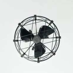 Damon 24 in. Indoor Black Finish Ceiling Fan with Light Kit and Remote Included by Warehouse of Tiffany -Warehouse of Tiffany Shop black warehouse of tiffany ceiling fans with lights dw01w09si 44 1000