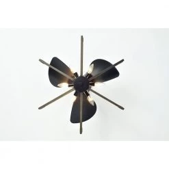 Nicklas 26 in. Indoor Black Finish Ceiling Fan with Light Kit and Remote Control Included by Warehouse of Tiffany -Warehouse of Tiffany Shop black warehouse of tiffany ceiling fans with lights dw01w27ib 1d 1000