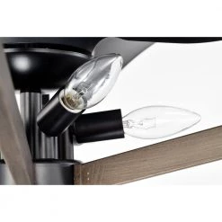 Nicklas 26 in. Indoor Black Finish Ceiling Fan with Light Kit and Remote Control Included by Warehouse of Tiffany -Warehouse of Tiffany Shop black warehouse of tiffany ceiling fans with lights dw01w27ib 4f 1000