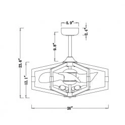 Nicklas 26 in. Indoor Black Finish Ceiling Fan with Light Kit and Remote Control Included by Warehouse of Tiffany -Warehouse of Tiffany Shop black warehouse of tiffany ceiling fans with lights dw01w27ib c3 1000