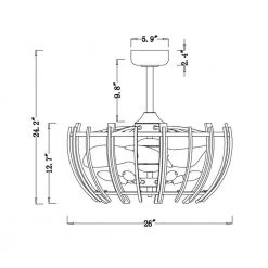 Matthias 26 in. Indoor Black Finish Ceiling Fan with Light Kit and Remote Control Included by Warehouse of Tiffany 22 Matthias 26 in. Indoor Black Finish Ceiling Fan with Light Kit and Remote Control Included by Warehouse of Tiffany -Warehouse of Tiffany Shop black warehouse of tiffany ceiling fans with lights dw01w28ib fa 1000