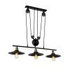 Chorne 3-Light Black Chandelier with Shade by Warehouse of Tiffany