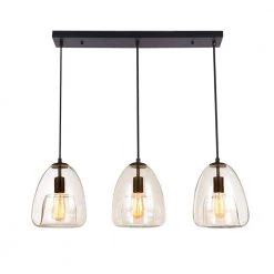 Arlet 3-Light Black Indoor Chandelier by Warehouse of Tiffany