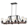 Guntel 40 in. 8-Light Black Indoor Chandelier by Warehouse of Tiffany -Warehouse of Tiffany Shop black warehouse of tiffany chandeliers hm040 8 64 1000