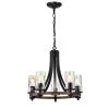 Hagrid 20 in. 5-Light Black Indoor Pendant Chandelier by Warehouse of Tiffany -Warehouse of Tiffany Shop black warehouse of tiffany chandeliers hm046 5 64 1000