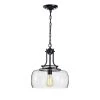 Karha 15 in. 1-Light Indoor Black Finish Pendant Chandelier by Warehouse of Tiffany -Warehouse of Tiffany Shop black warehouse of tiffany chandeliers hm153 1 64 1000