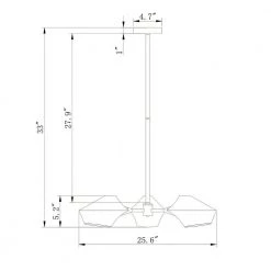 Prentiss 26 in. 3-Light Indoor Black Chandelier with Light Kit by Warehouse of Tiffany -Warehouse of Tiffany Shop black warehouse of tiffany chandeliers hm157 3 4f 1000