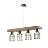 Lourd 7 in. 4-Light Indoor Black Chandelier with Light Kit by Warehouse of Tiffany -Warehouse of Tiffany Shop black warehouse of tiffany chandeliers imp469a 4iwg 64 1000