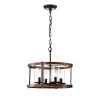 Akua 16.14 in. 4-Light Indoor Black Chandelier with Light Kit by Warehouse of Tiffany -Warehouse of Tiffany Shop black warehouse of tiffany chandeliers imp58b 4iwg 64 1000