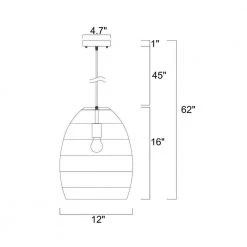 Naira 62 in. 1-Light Black Pendant Indoor Light with Light Kit by Warehouse of Tiffany -Warehouse of Tiffany Shop black warehouse of tiffany chandeliers imp731c 1 4f 1000